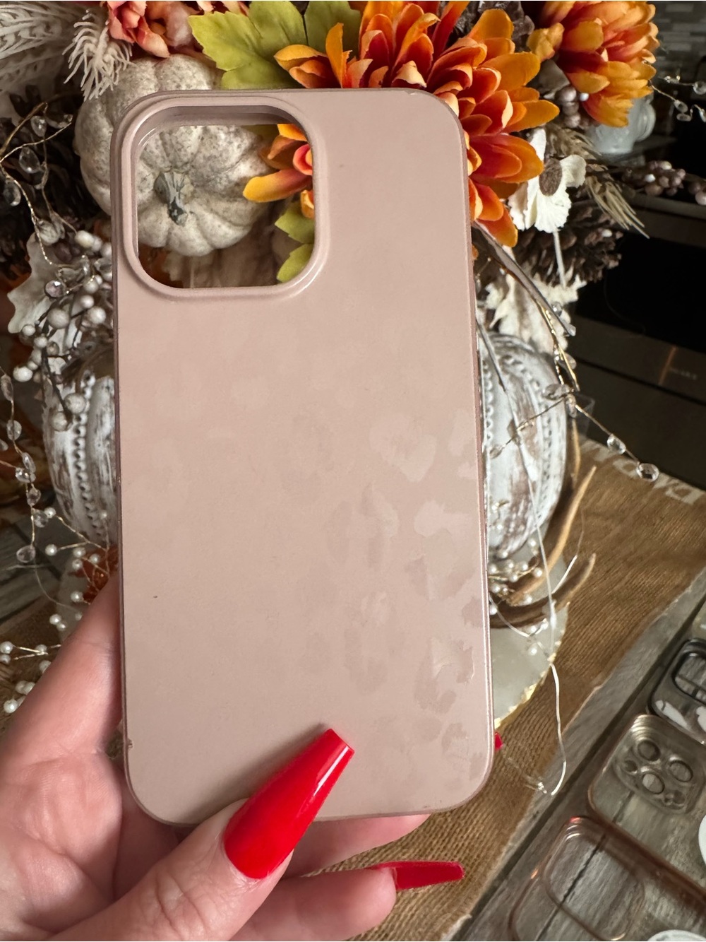 Pink Protective Phone Case for iPhone - Slim Soft-Touch iPhone 15 Pro Max